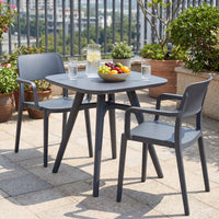 Tangkula 28" Square Outdoor Dining Table for Garden