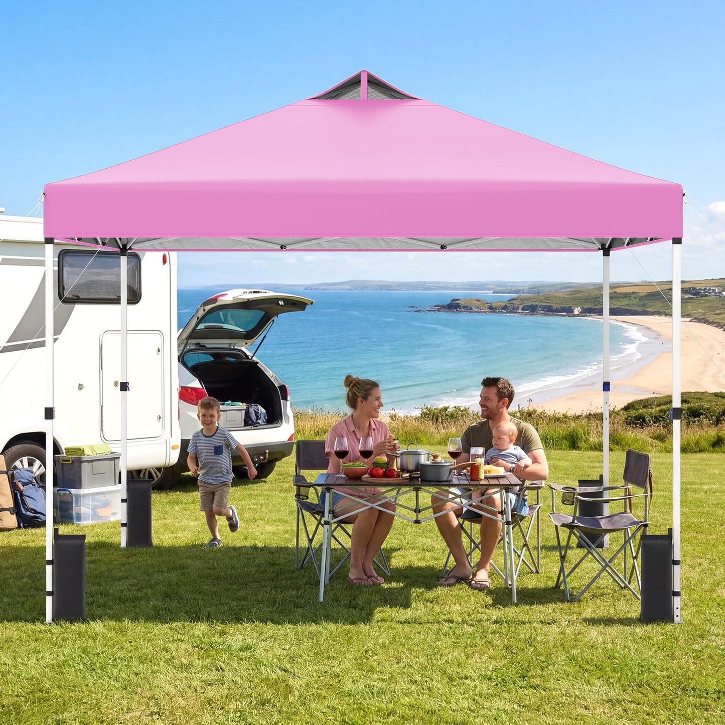 Tangkula 10 x10 Ft Pop Up Canopy with Center Lock