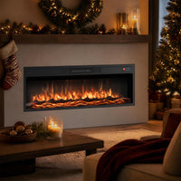Tangkula 36/40 Inch Recessed Electric Fireplace