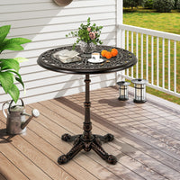 Tangkula Table de Jardin d'Extérieur 35,4 Pouces