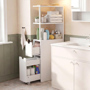 Tangkula Slim Bathroom Storage Cabinet