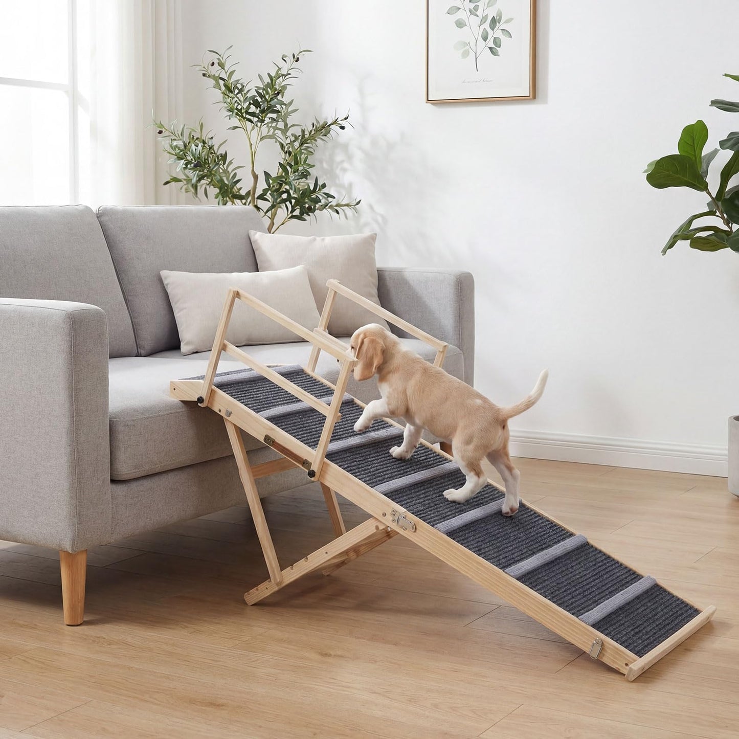 Tangkula Foldable Dog Ramp for High Bed Couch