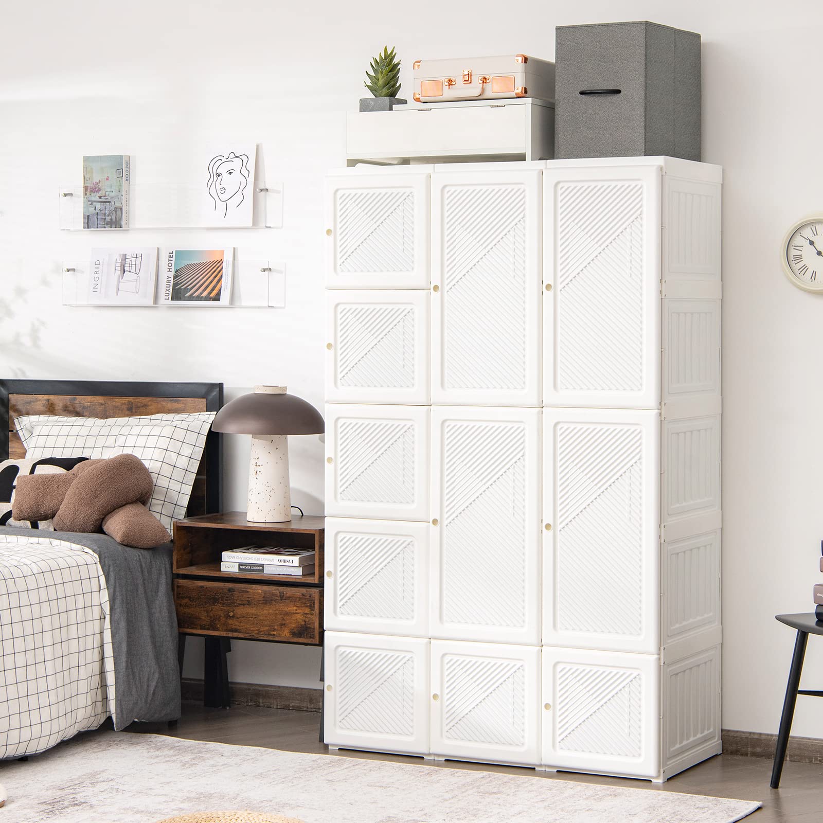 Portable Wardrobe Closet - Tangkula