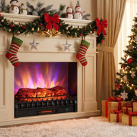 Tangkula 30" Infrared Quartz Electric Fireplace with Remote for Living Room
