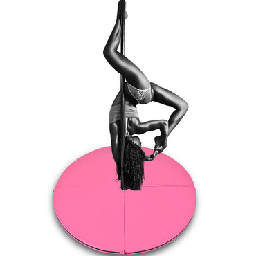 Tangkula Pole Dance Mat Foldable Yoga Exercise Safety Dancing Cushion Steel Pipe Crash Mat, Dia 5ft x 2"