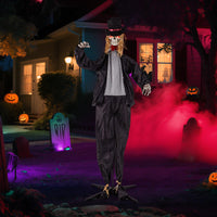 Tangkula Marié Animé Debout 2,2 M Décoration de Maison Hantée Halloween