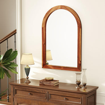 Tangkula Arched Wall Mirror