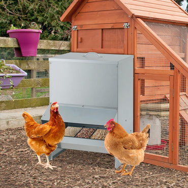 Tangkula Galvanized Chicken Feeder