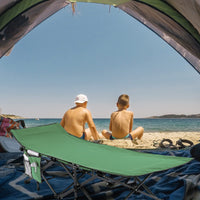 Tangkula Foldable Camping Cot, Portable Sleeping Cot with Carrying Bag