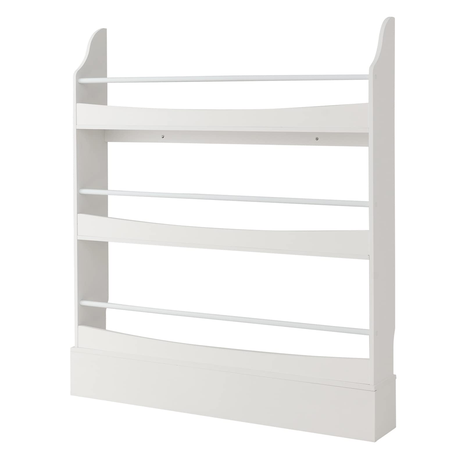 Bookcase Rack Wall for Books & Magazines - Tangkula