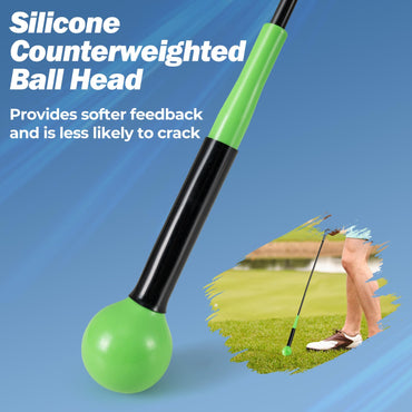 Tangkula Golf Swing Trainer with Weighted Head for Grip