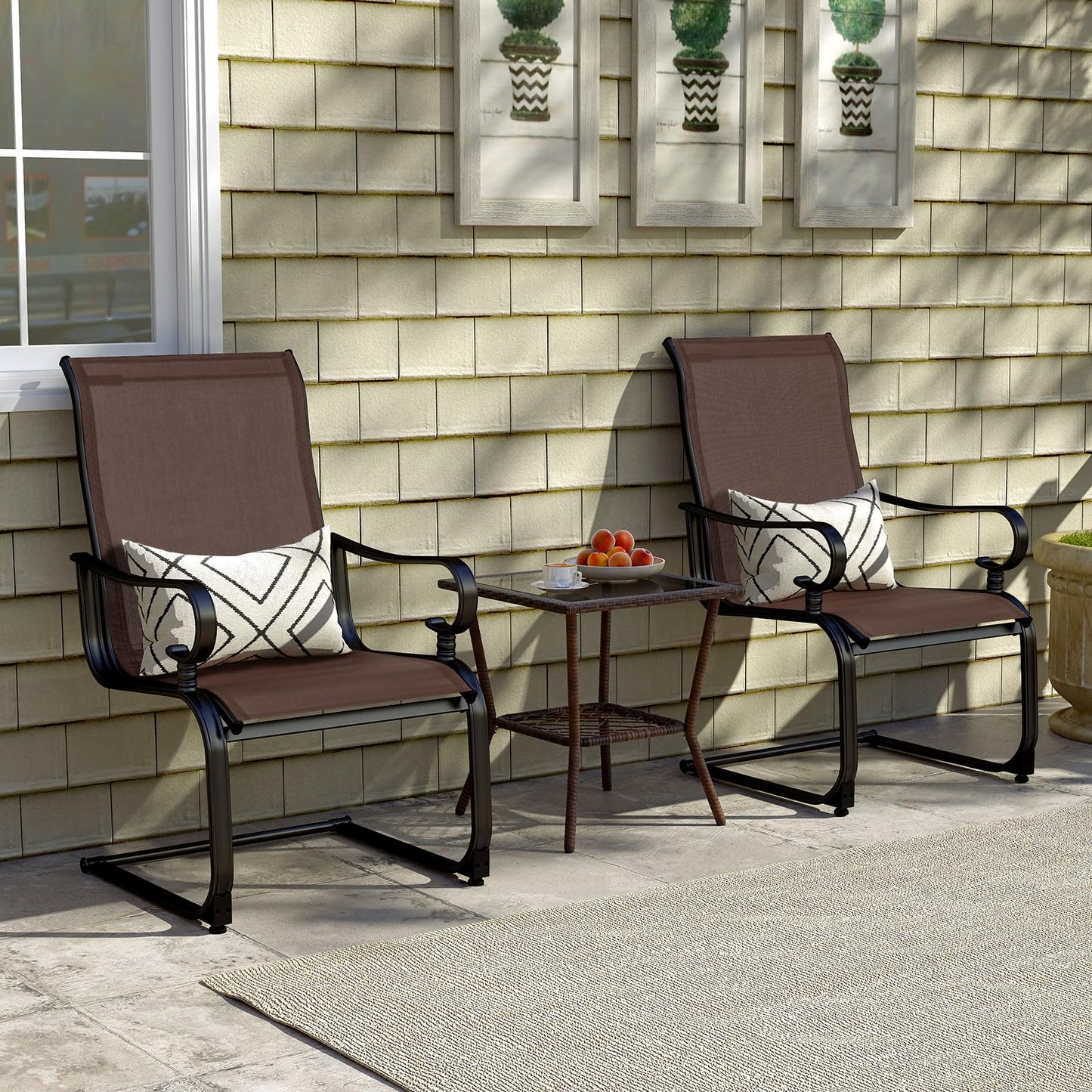 Tangkula Set of 2/4 Patio Chairs
