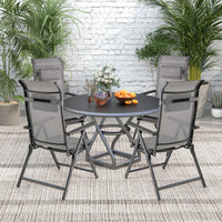 Tangkula Folding Patio Chairs Set