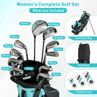 Tangkula Women's Complete Golf Clubs and Bag Set Golf Stand Bag