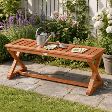 Banc d'extérieur Tangkula sans dossier en bois