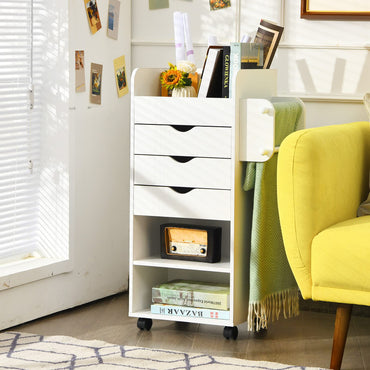 Tangkula Rolling Storage Drawer Cart With 3 Drawers