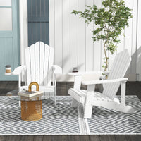 Tangkula Oversized Adirondack Chair, Patio Lounge Chairs w/Adjustable Cup Holder