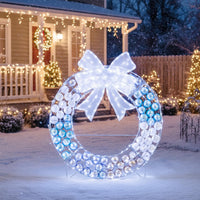 Tangkula 36" Lighted Christmas Wreath Decoration