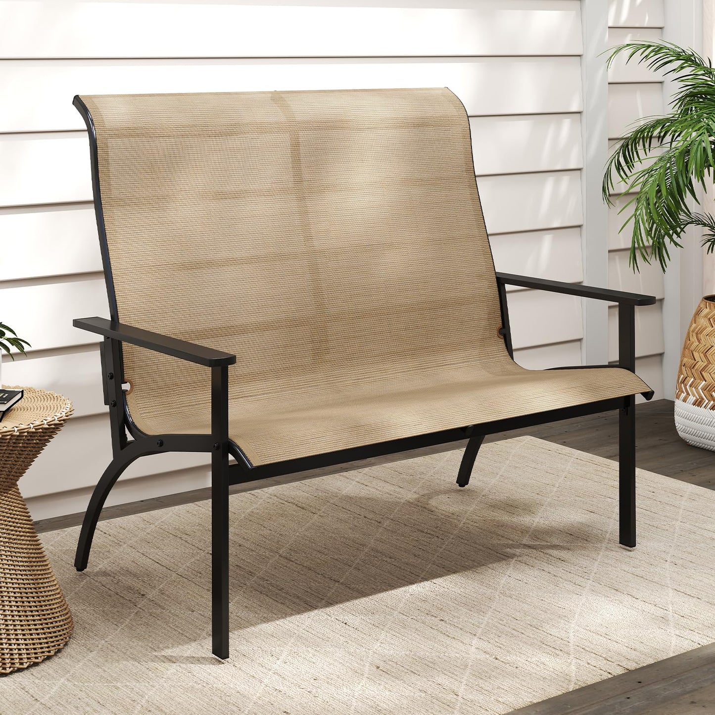 Chaise de banc Adirondack d'extérieur Tangkula pour terrasse