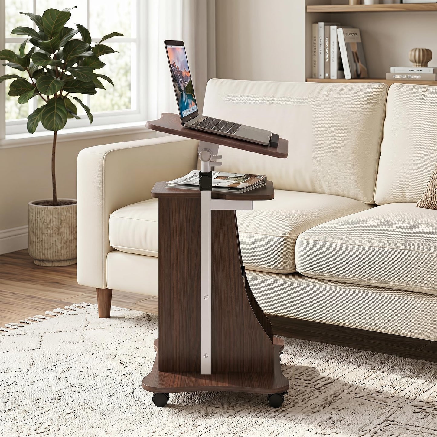 Tangkula Mobile Lectern Podium Stand for Home School