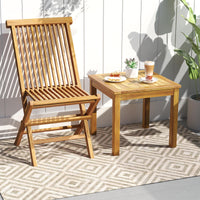 Table d'appoint d'extérieur Tangkula pour porche, terrasse, jardin, intérieur