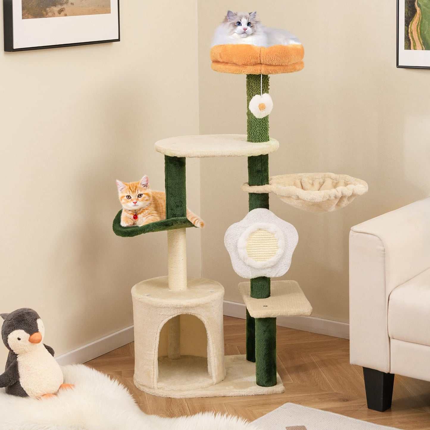 Tangkula Flower Cat Tree