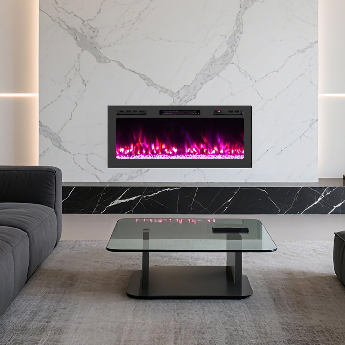 Tangkula 42” Wi-Fi Enabled Electric Fireplace