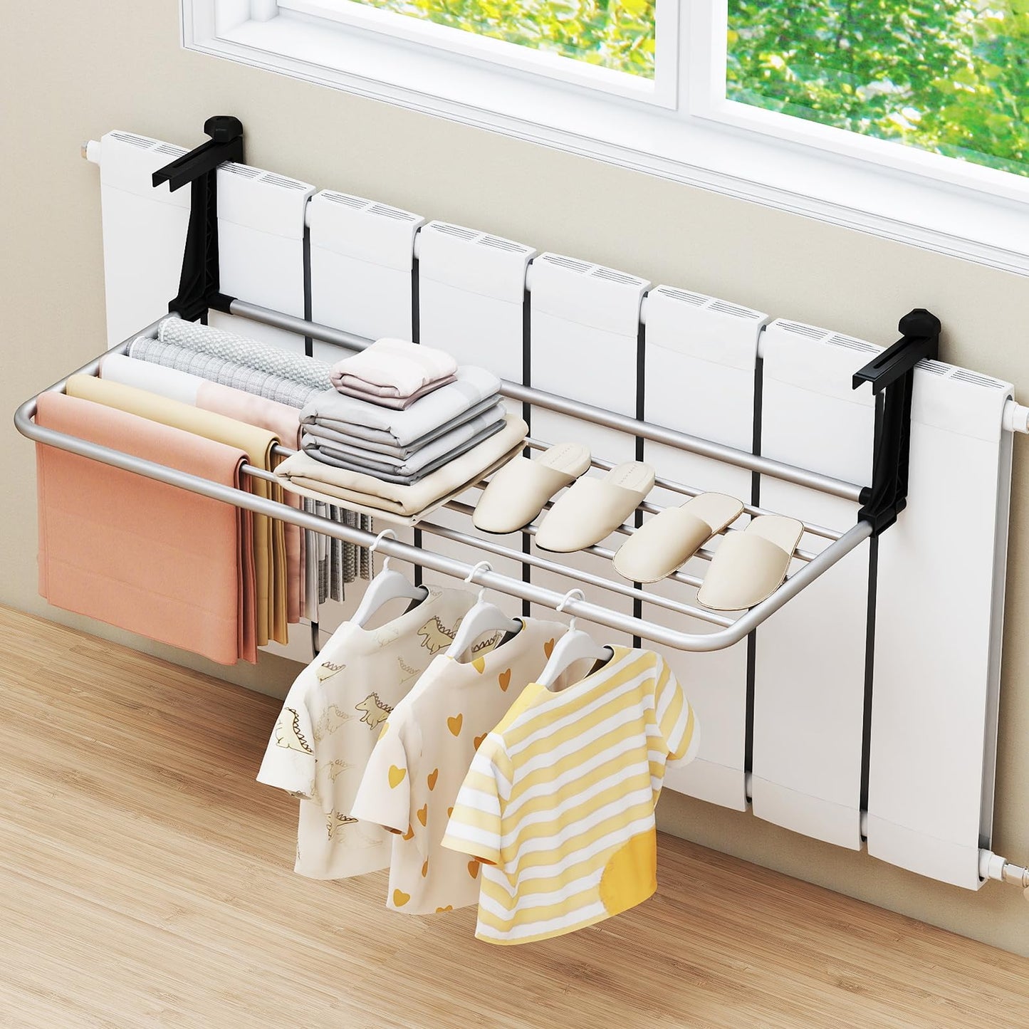 Tangkula Portable Clothes Drying Rack for Indoor & Outdoor Use