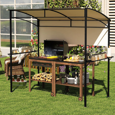 Tangkula 7.8 x 4.4 FT Grill Gazebo