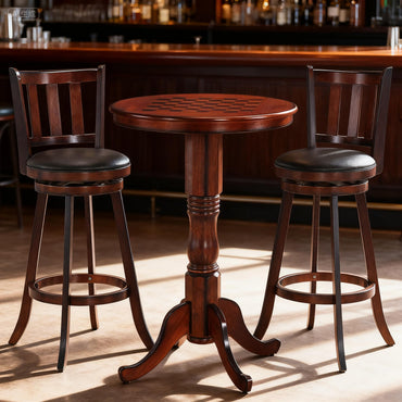 Tangkula 3-Piece Retro Style Kitchen and Dining Room Furniture for Small Spaces