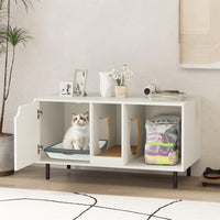 Tangkula Double Litter Box Enclosure