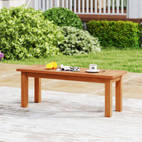 Tangkula Outdoor Backless Bench for Front Porch Garden Balcony Park Indoor