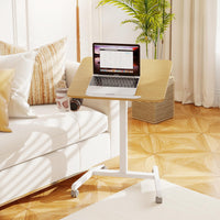 Tangkula Foldable Mobile Standing Desk Cart for Home Office