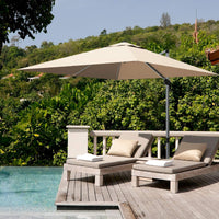 Tangkula 10 Ft Offset Patio Umbrella with Base Included