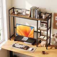 Tangkula 4-Tier Desktop Bookshelf for Home Office