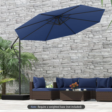 Tangkula 10 FT Patio Offset Umbrella