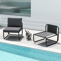 Tangkula Patio Sofa Chairs Set of 2/4 with Removable Cushions