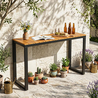 Tangkula Outdoor Console Table for Small Space