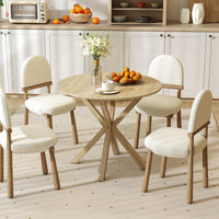 Tangkula 36" Round Dining Table for Home