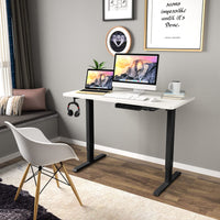 Tangkula Dual Motor Electric Standing Desk with Memory Controller & 2 Cable Holes