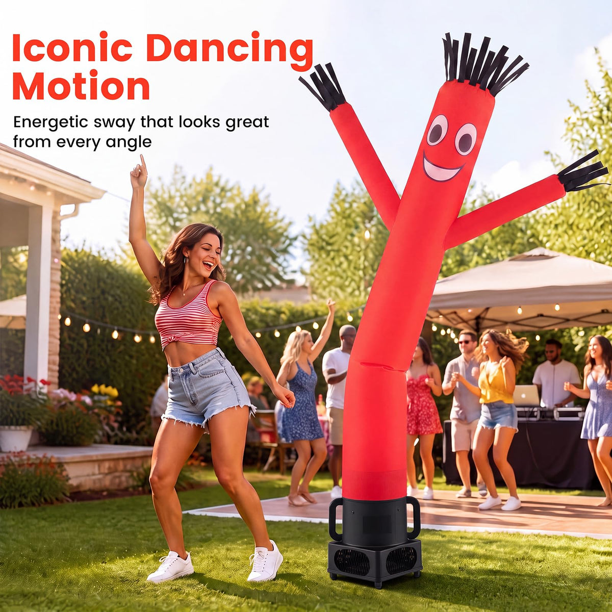 Tangkula 7 FT Inflatable Puppet Tube Man with Blower