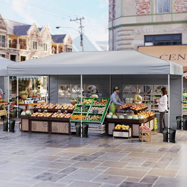 Tangkula 10x20 FT Pop Up Canopy with Center Lock