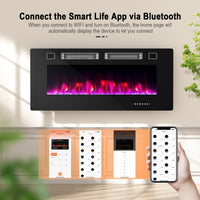 Tangkula Electric Fireplace Insert（42 inches/50 inches/72 inches）