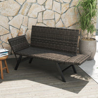 Tangkula Patio Convertible Sofa for 2