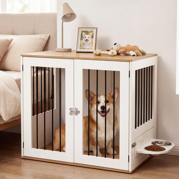 Tangkula 31.5” Dog Crate Furniture for Small Medium Dogs