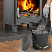 Tangkula 2 Gallon Metal Fireplace Bucket with Handle