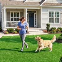 Tangkula Realistic Artificial Turf Rug with 0.3" Pile Height