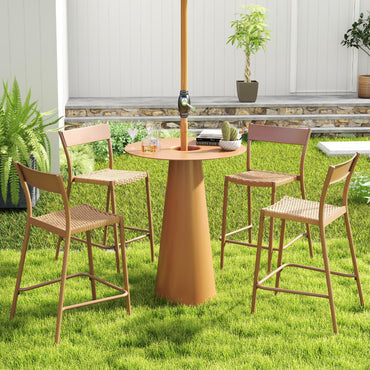 Tangkula Patio Barstools Set of 2/4