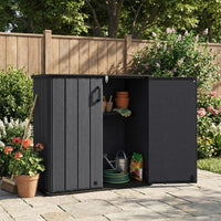 angkula 175 Gallon Outdoor Storage Box All-Weather Resin Patio Storage Box