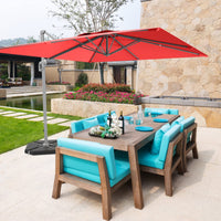 Tangkula 10FT Patio Cantilever Umbrella for Garden Backyard